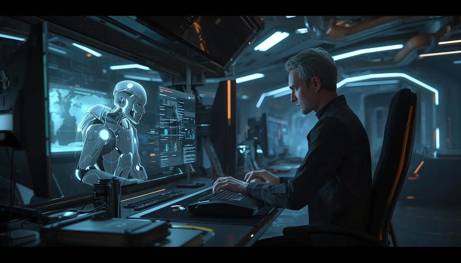 AI clones replacing tech workers concept