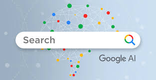 Google AI SEO strategy concept with search results and AI interfaces