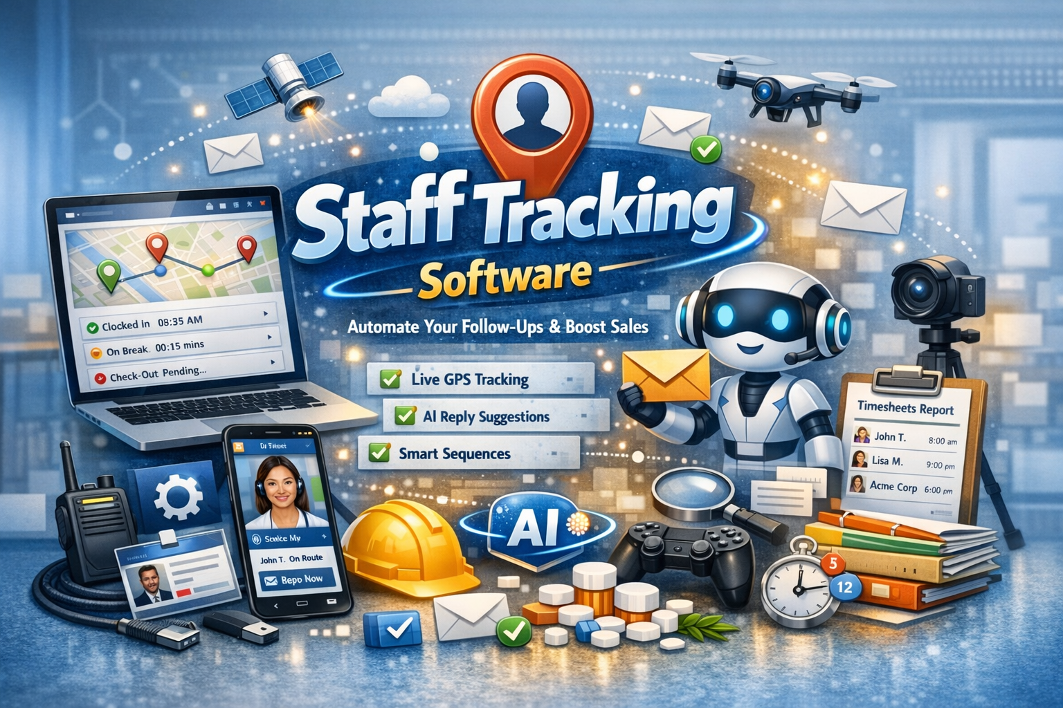Staff tracking software Singapore dashboard