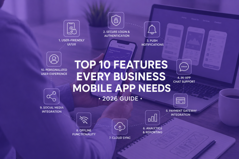 10 Features Every Business Mobile App Needs by Inno panda