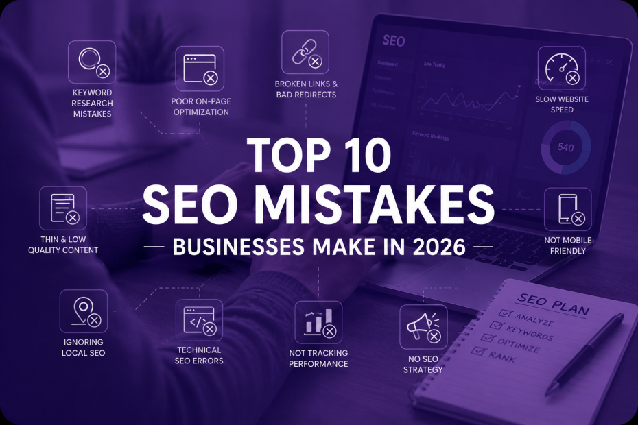 Top 10 SEO Mistakes Businesses Make in 2026