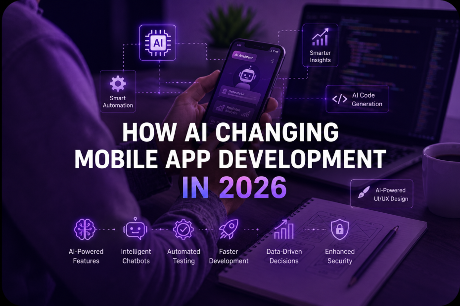 AI transforming mobile app development in 2026 featured image by Inno panda