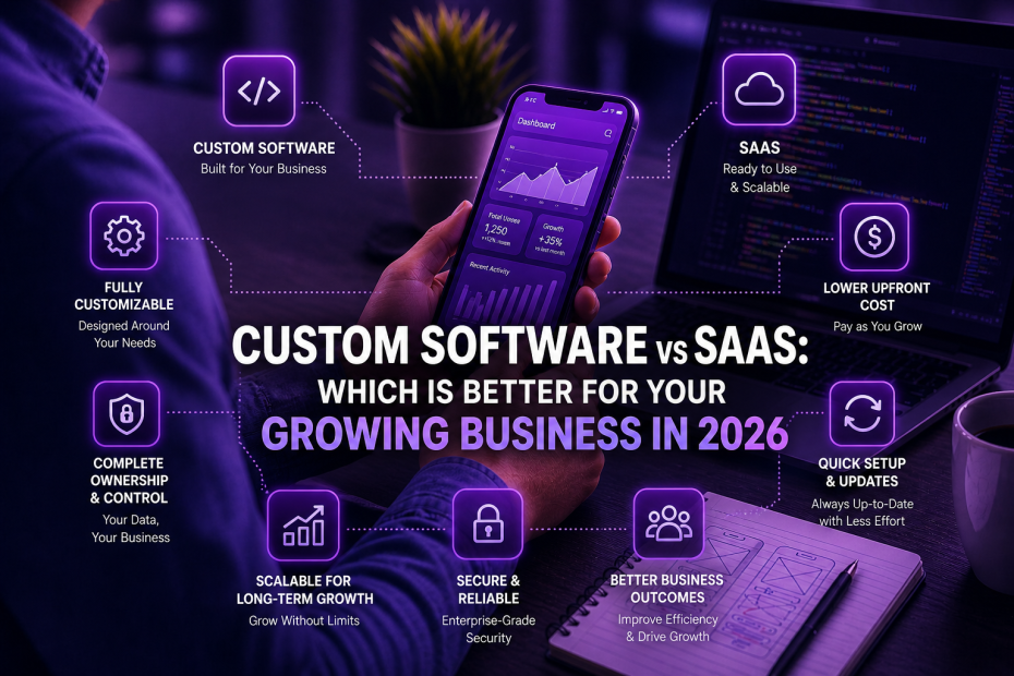 Custom Software vs SaaS: Which Is Better for Your Growing Business in 2026