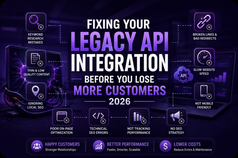 Fixing legacy API integration issues to improve customer experience and business performance in 2026