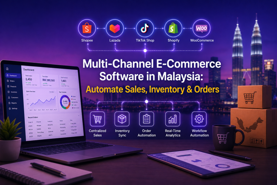 e-commerce operations with Inno Panda’s multi-channel software solution for automated inventory, order, and sales management in Malaysia.