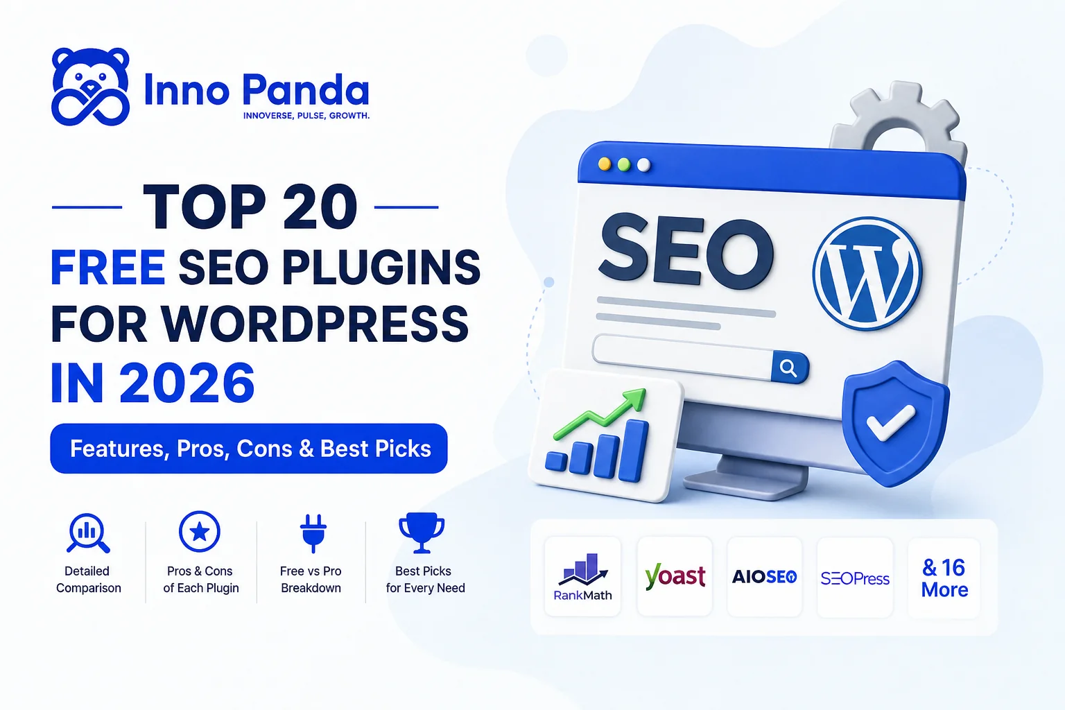 Top 20 free SEO plugins for WordPress in 2026 comparison guide